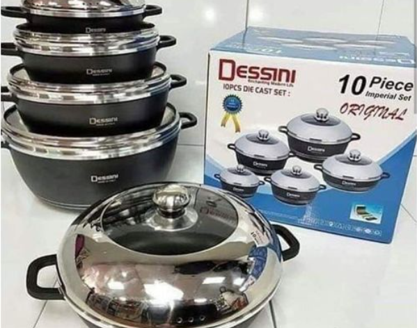 10 piece dessin cooking and serving pots 10 piece dessin cooking and serving pots